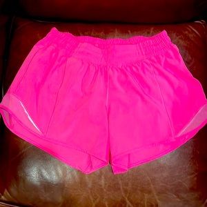 Lululemon hot pink shorts size 8 tall